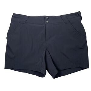 Columbia PFG Shorts Womens 12 x 5" Inseam Black Coral Point III UPF 50 Fishing